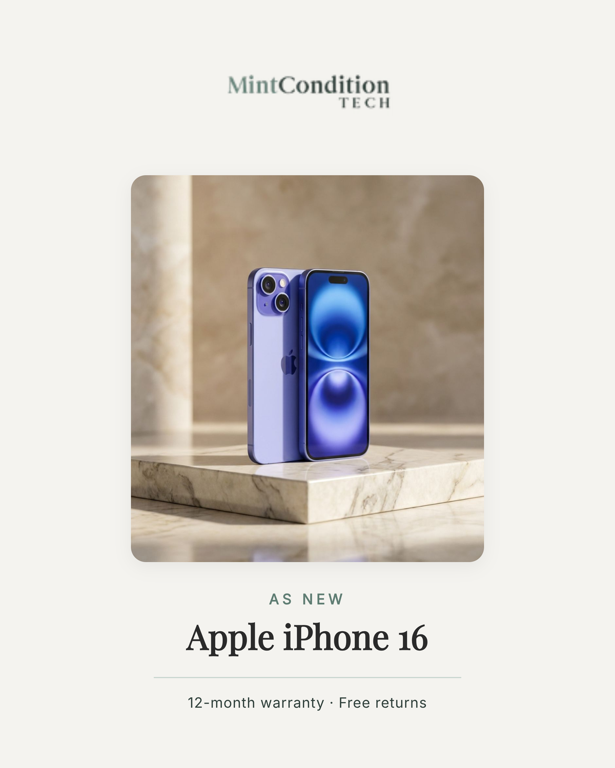 Apple iPhone 16 | As New