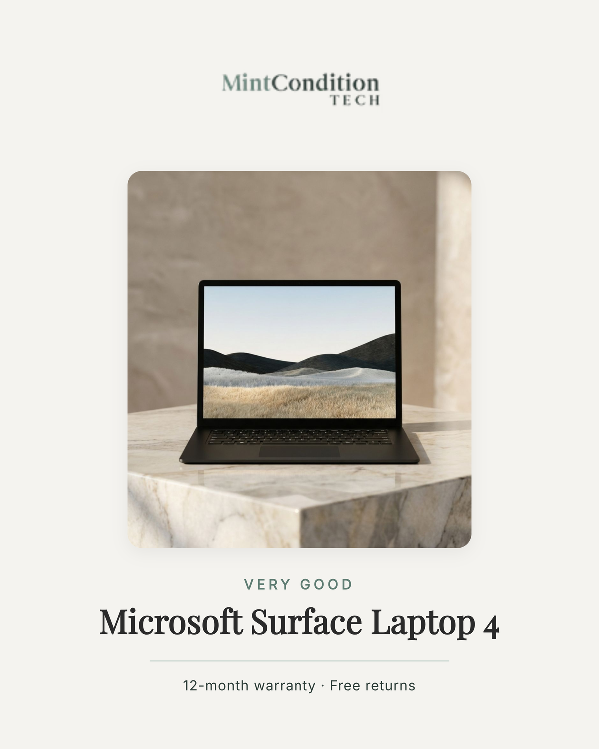 Microsoft Surface Laptop 4 13.5" | Intel Core i5-1145G7 · 8GB RAM · 256GB SSD | Very Good