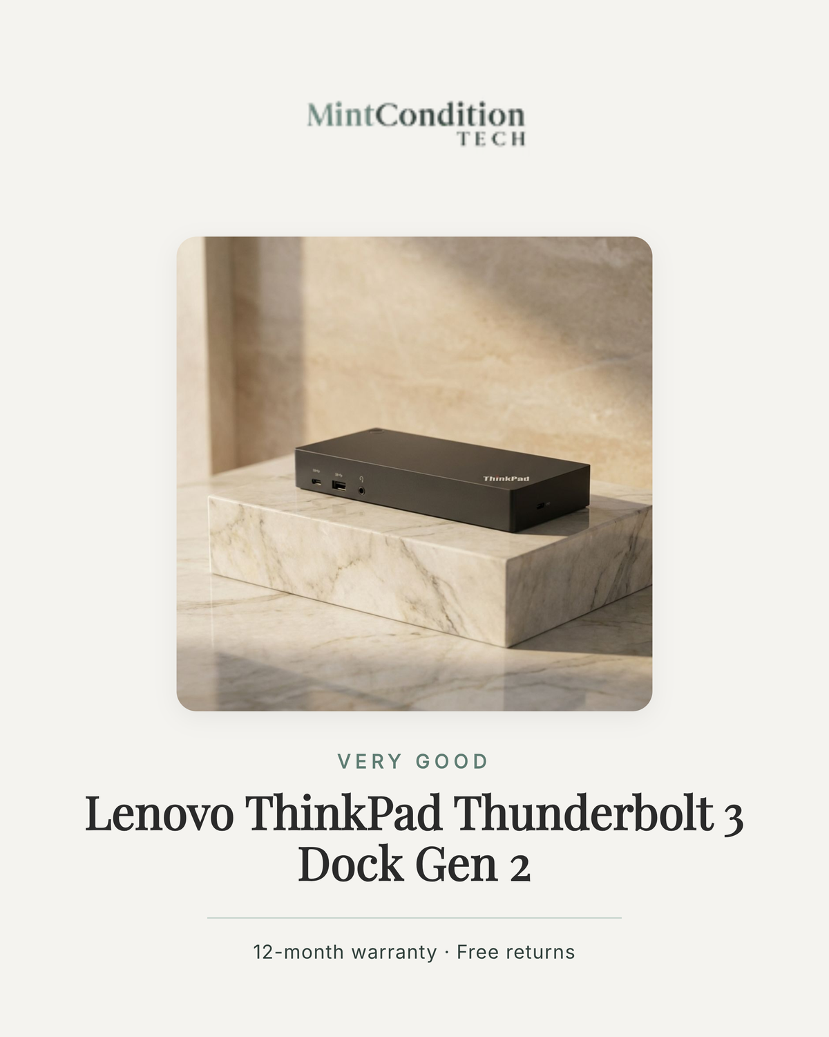 Lenovo ThinkPad Thunderbolt 3 Dock Gen 2 | Very Good