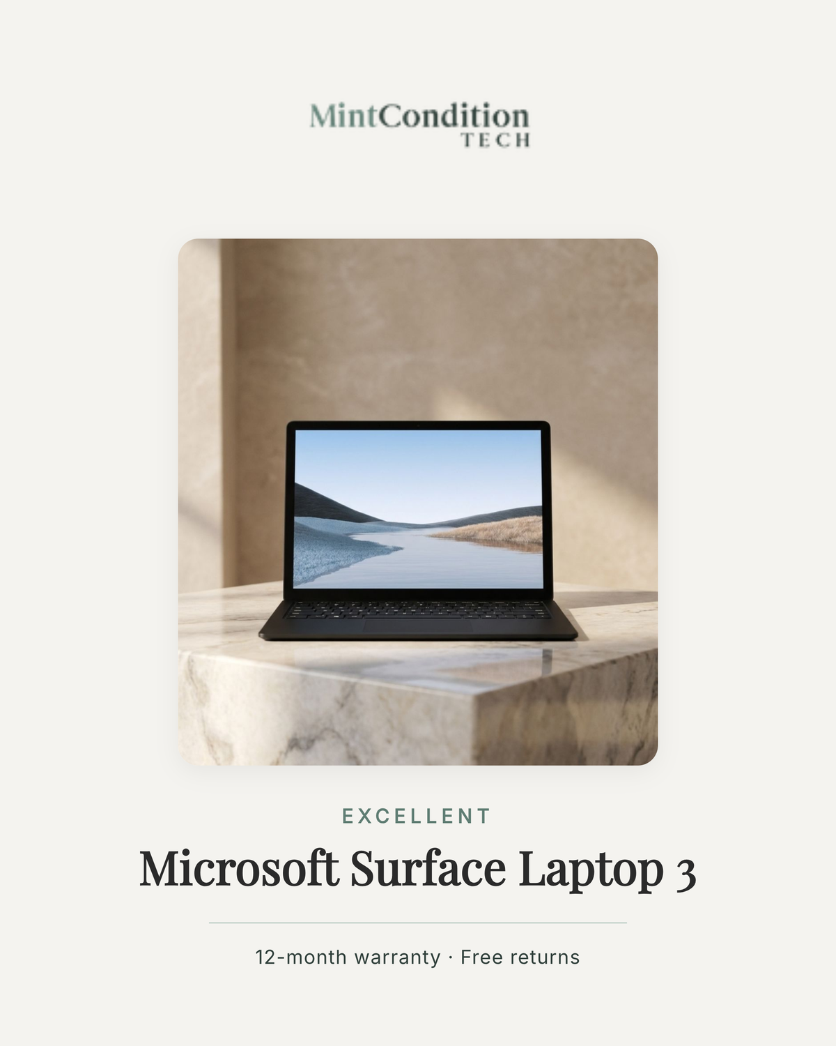Refurbished Microsoft Surface Laptop 3 in Excellent condition
