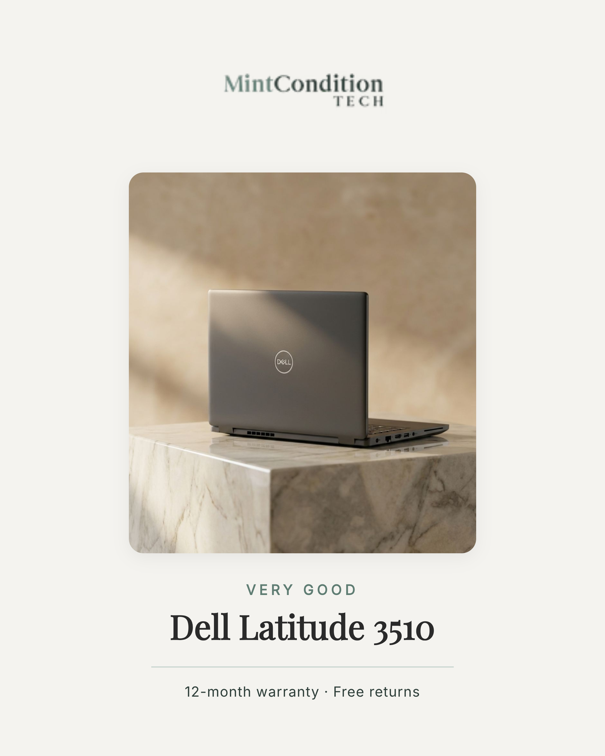 Dell Latitude 3510 15.6" | Intel Core i5-10210U · 8GB RAM · 256GB SSD | Very Good